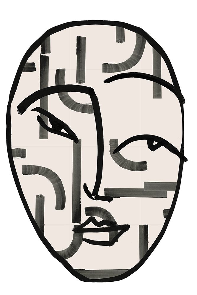 Pattern Head 3 art print by Project C for $57.95 CAD