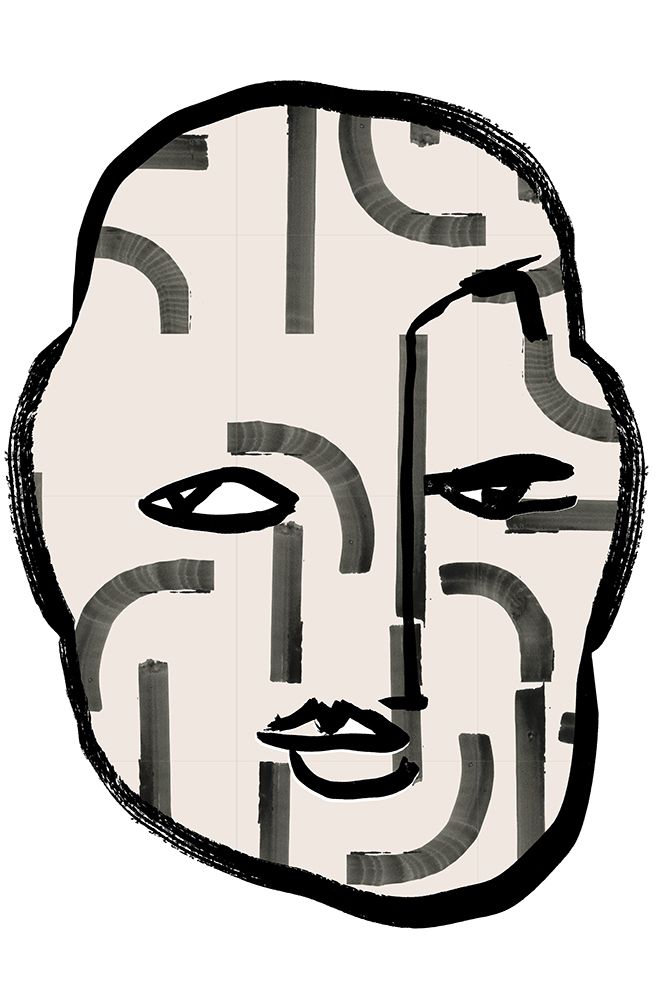 Pattern Head 2 art print by Project C for $57.95 CAD