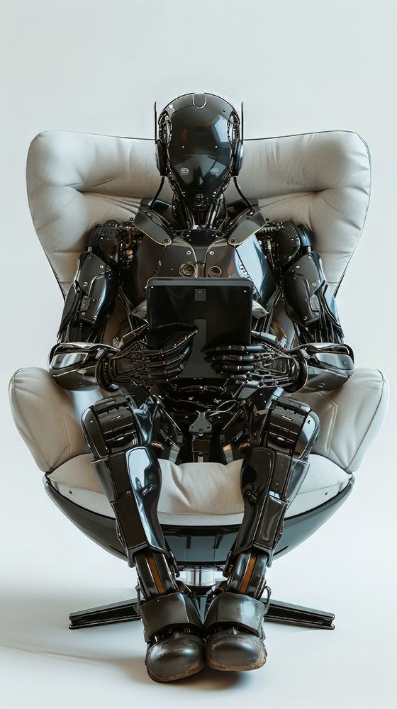 Sitting Robot 3 art print by Bilge Paksoylu for $57.95 CAD