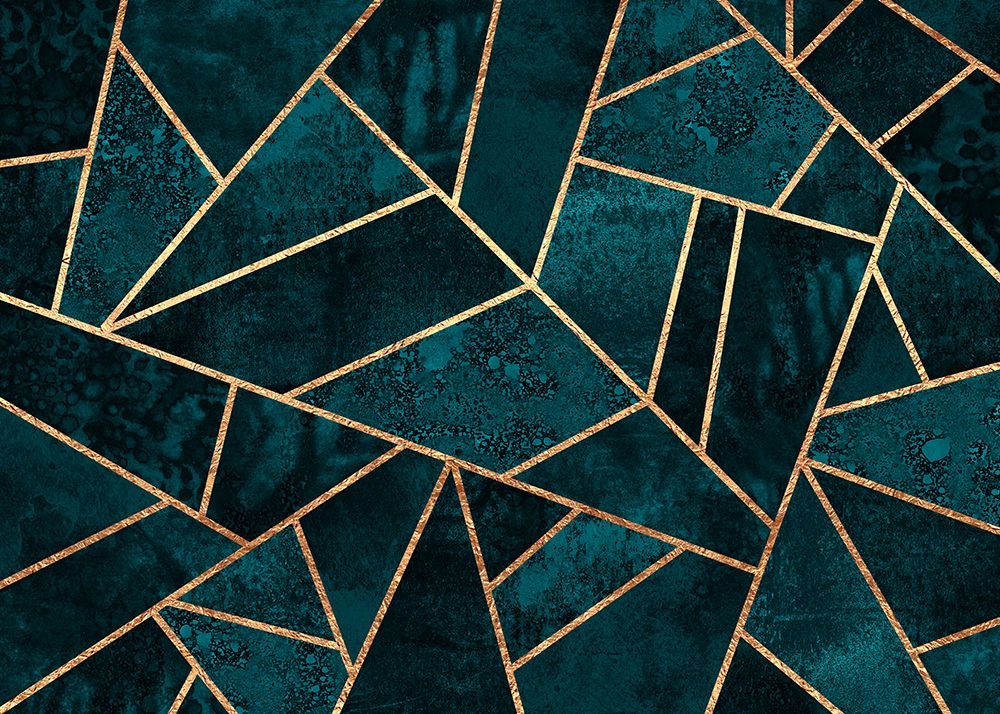 Deep Teal Stone art print by Elisabeth Fredriksson for $57.95 CAD