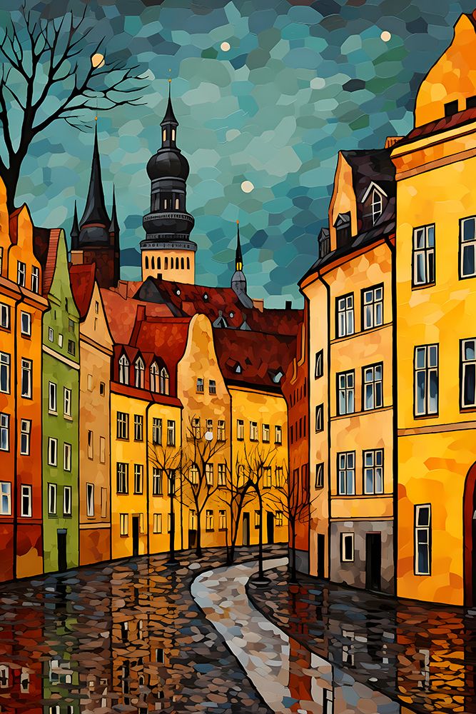 Old Town art print by Nur Rydberg for $57.95 CAD