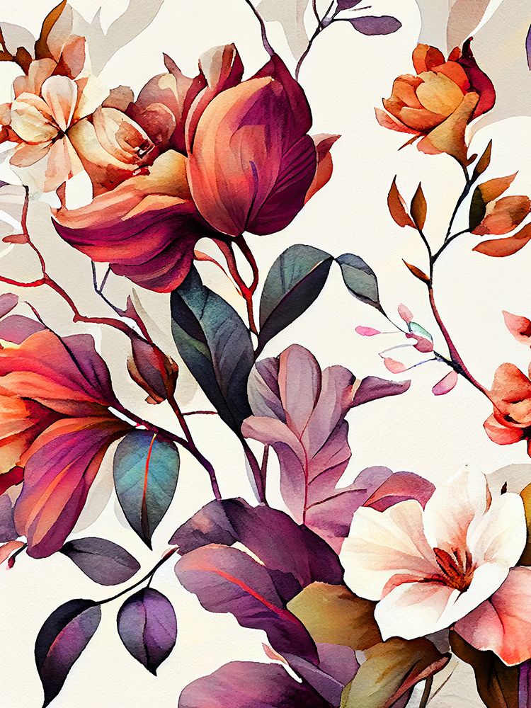 Flowers nature art print by Justyna Jaszke for $57.95 CAD