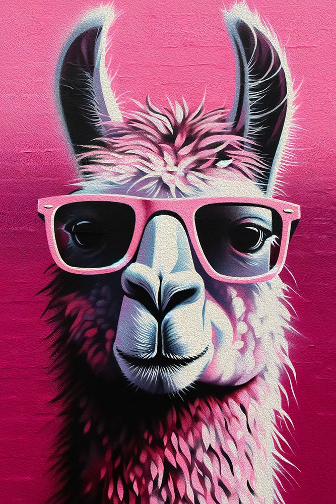 Pink Lama art print by Andreas Magnusson for $57.95 CAD