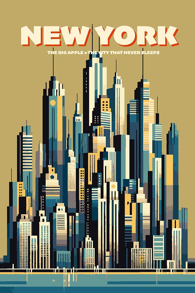 New York Skyline art print by Andreas Magnusson for $57.95 CAD