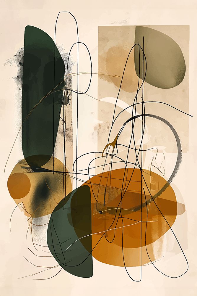 Abstract Beige No 1 art print by Andreas Magnusson for $57.95 CAD