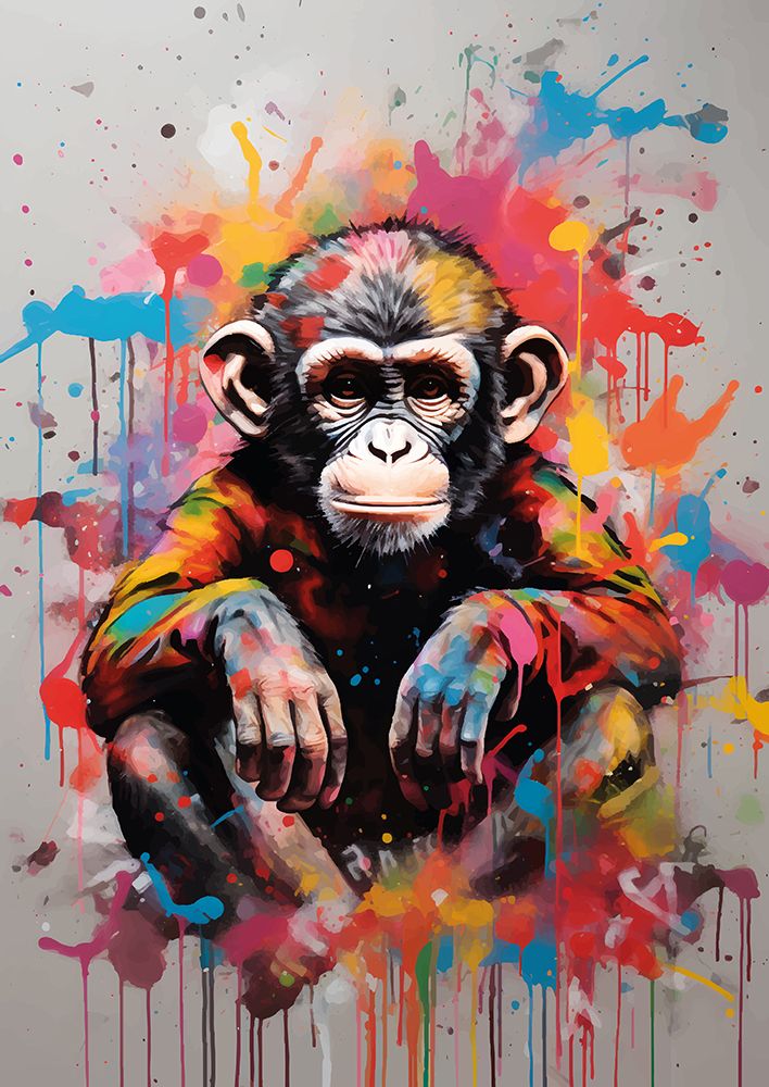 Monkey Pop Art art print by Andreas Magnusson for $57.95 CAD