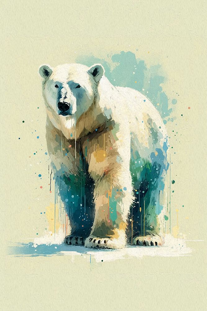 Polar bear art print by Andreas Magnusson for $57.95 CAD