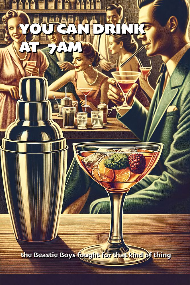 You can drink at 7am art print by Andreas Magnusson for $57.95 CAD