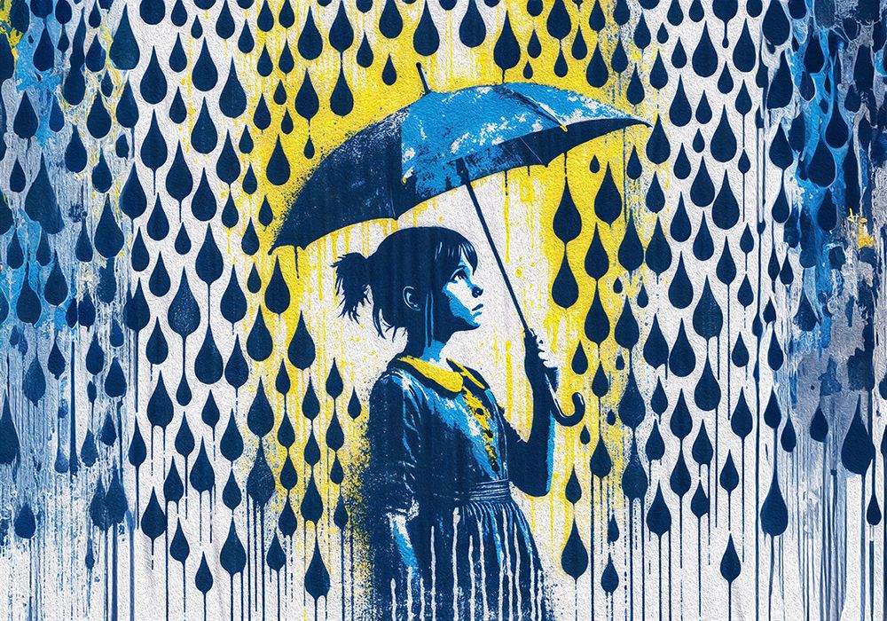 Umbrella Girl art print by Andreas Magnusson for $57.95 CAD