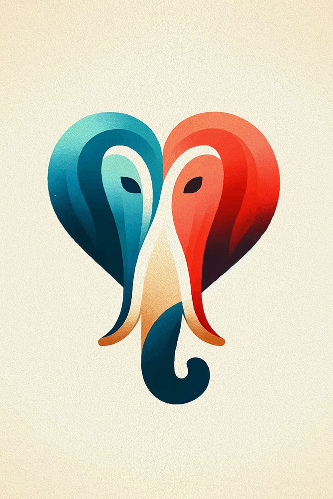 Elephant heart art print by Andreas Magnusson for $57.95 CAD