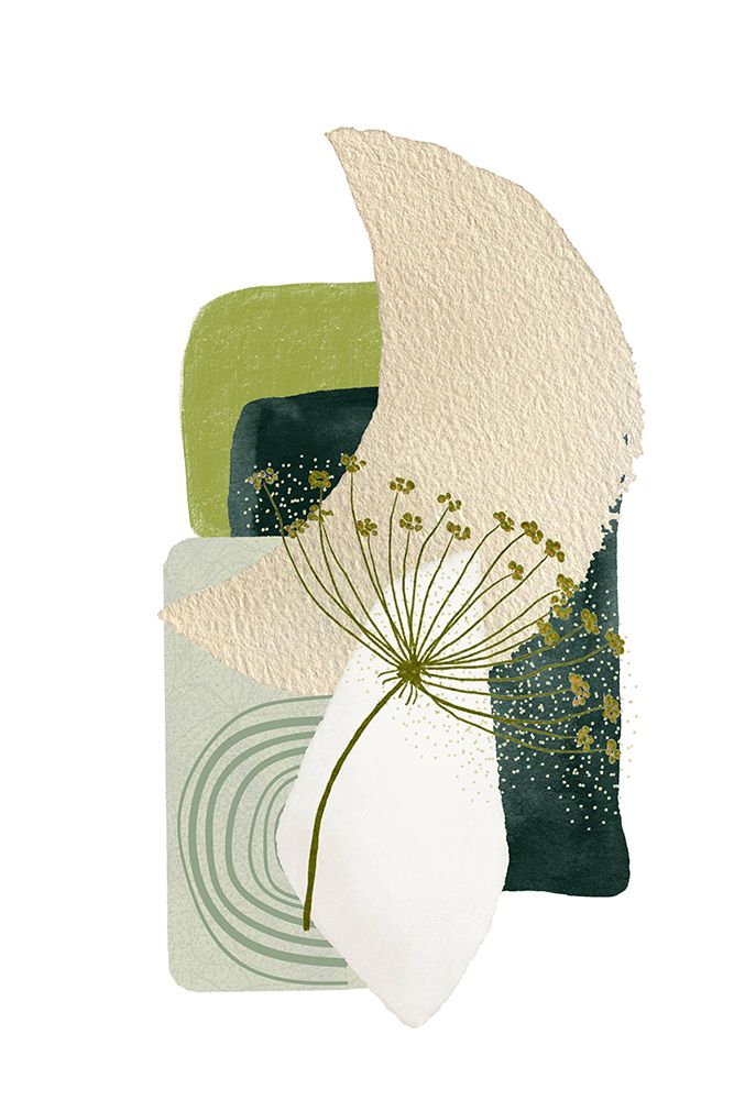 Green Shapes 2 art print by Sally Ann Moss for $57.95 CAD