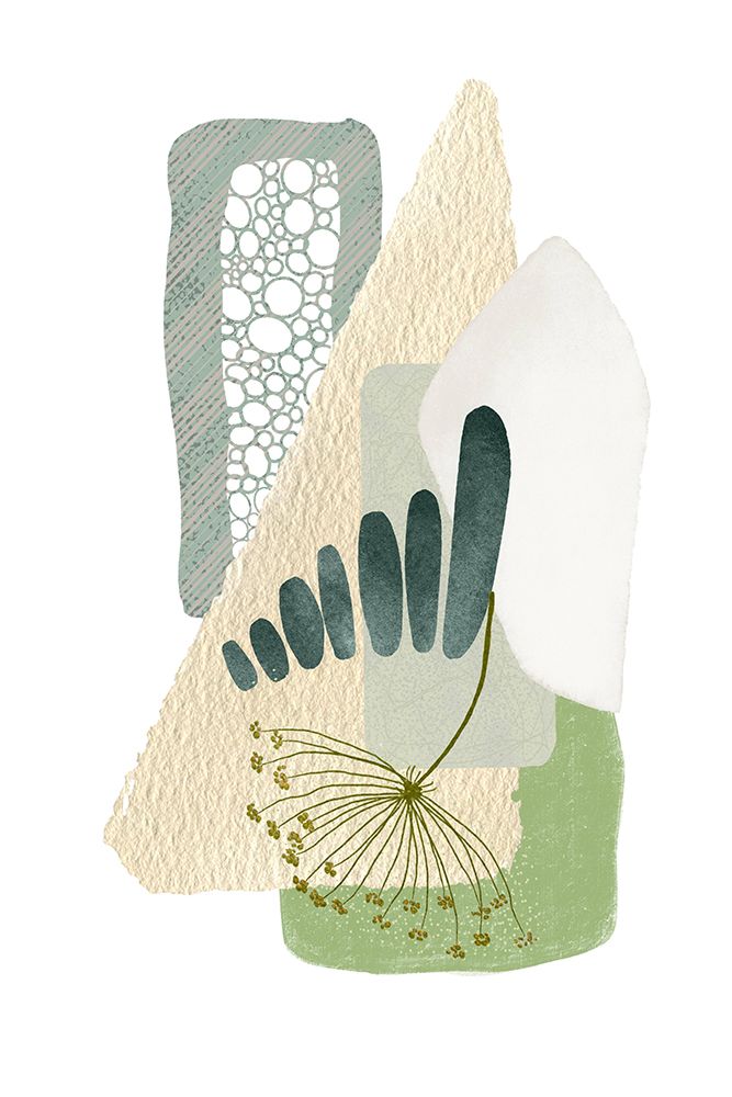 Green Shapes 1 art print by Sally Ann Moss for $57.95 CAD