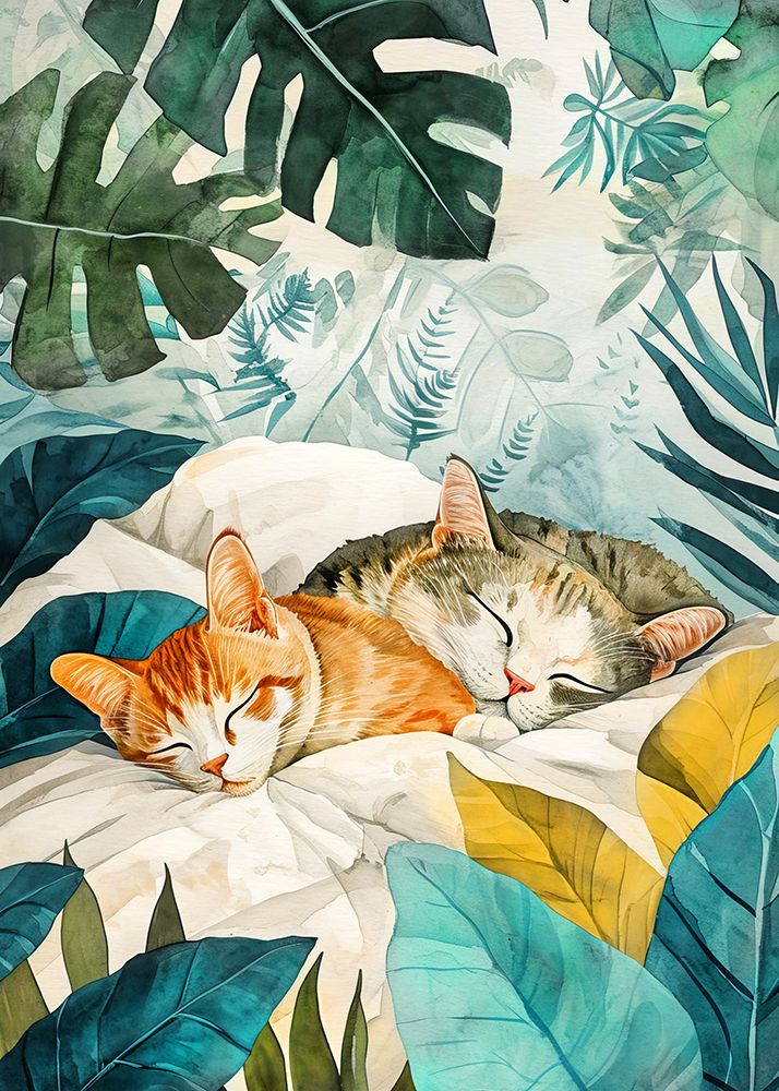 CatAnd#039;s life 14 art print by Justyna Jaszke for $57.95 CAD