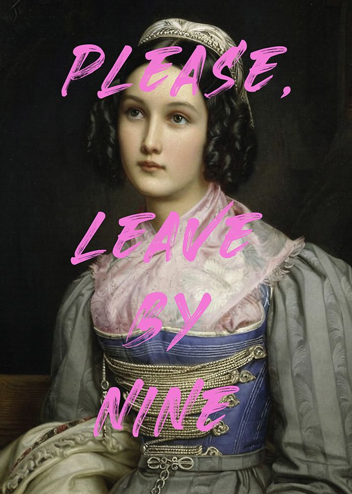 Please Leave By Nine art print by The Art Concept for $57.95 CAD