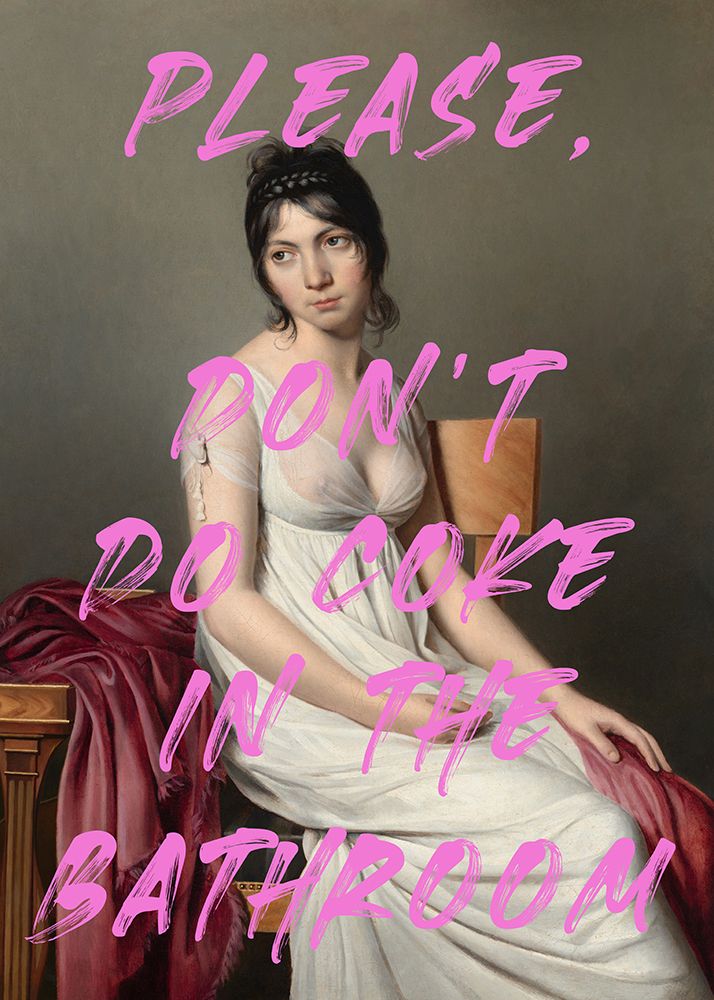 Please Dont Do Coke in the Bathroom art print by The Art Concept for $57.95 CAD