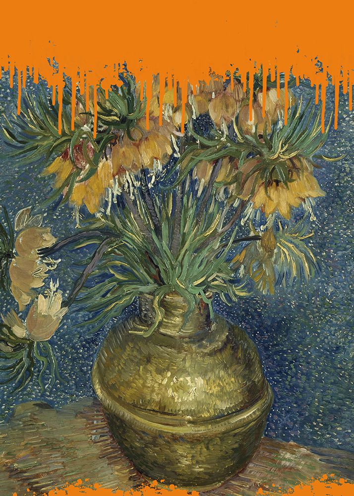 Collage Sunflowers and the splash Van Gogh art print by The Art Concept for $57.95 CAD