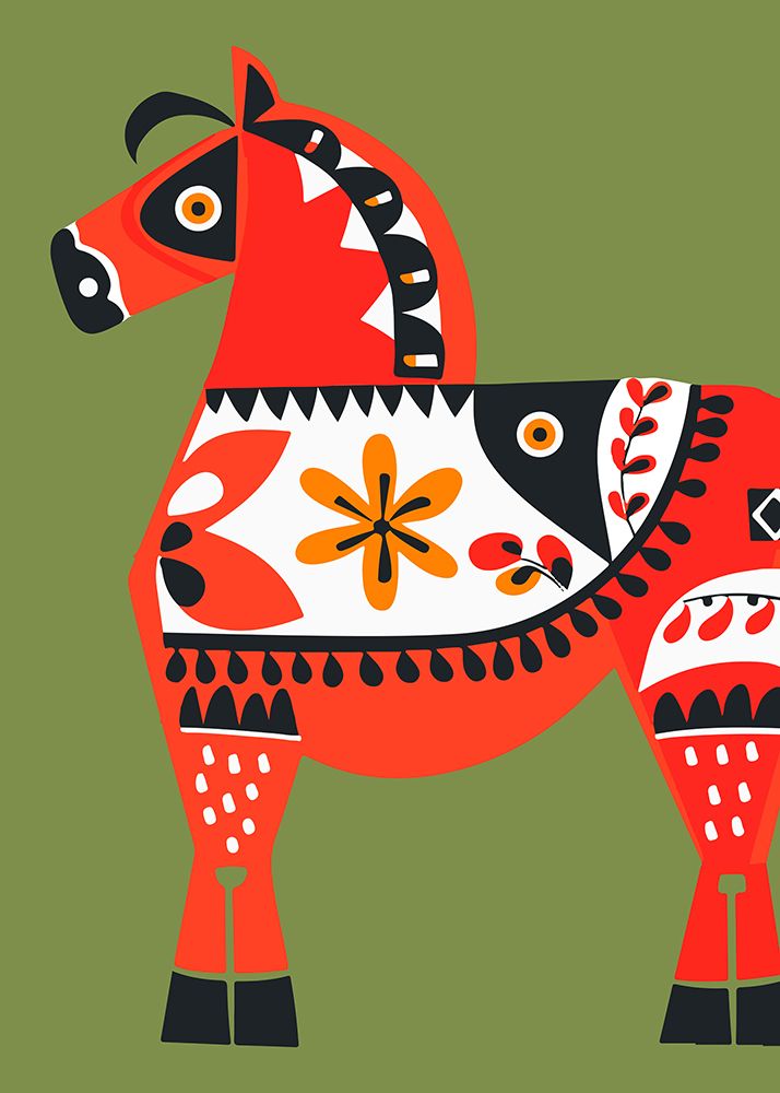 Alternative Dala Horse art print by Andreas Magnusson for $57.95 CAD