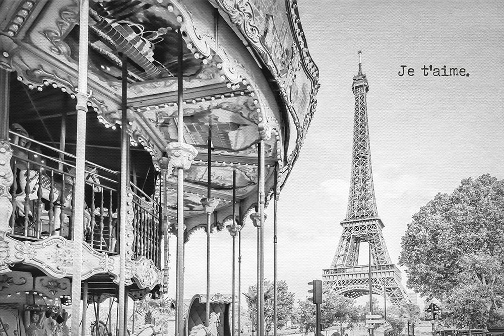 Je taime - Paris art print by Melanie Viola for $57.95 CAD