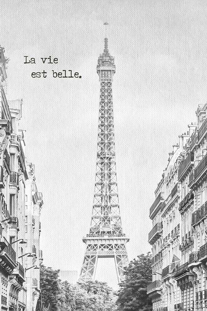 PARIS La vie est belle art print by Melanie Viola for $57.95 CAD