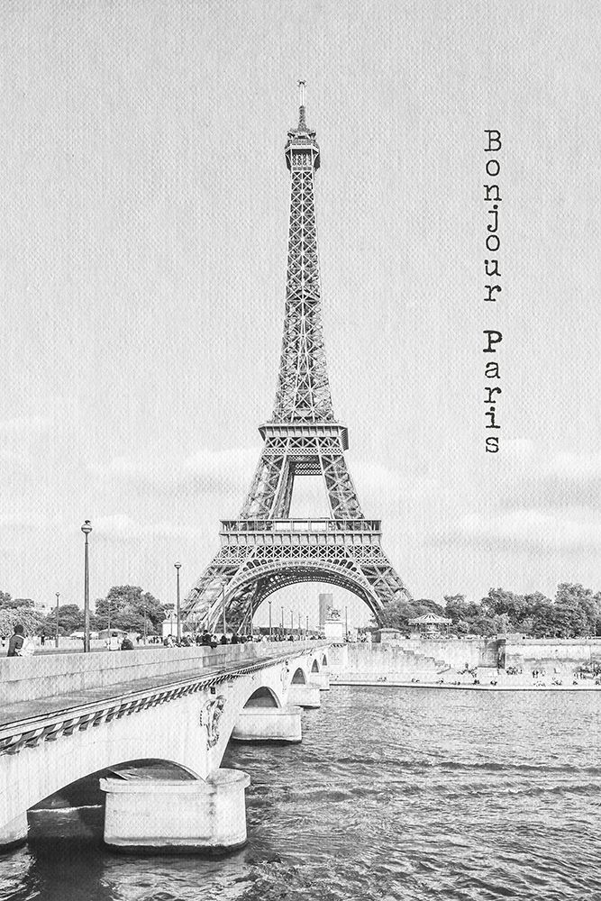 Bonjour Paris art print by Melanie Viola for $57.95 CAD