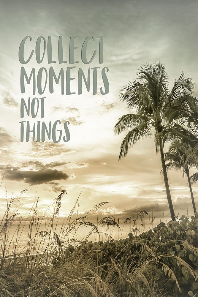 Collect moments not things | Sunset art print by Melanie Viola for $57.95 CAD