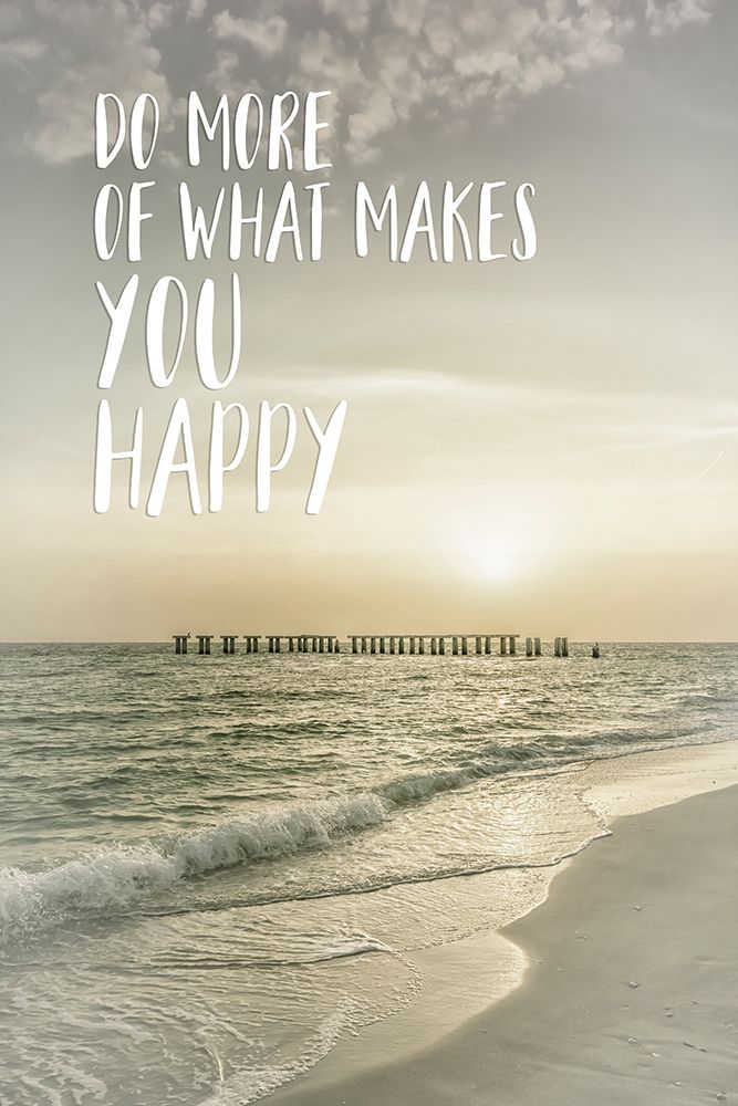 Do more of what makes you happy | Sunset art print by Melanie Viola for $57.95 CAD