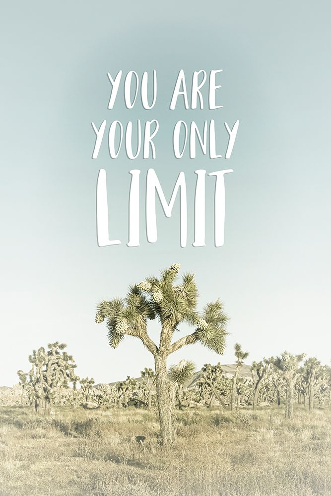 You are your only limit | Desert impression art print by Melanie Viola for $57.95 CAD