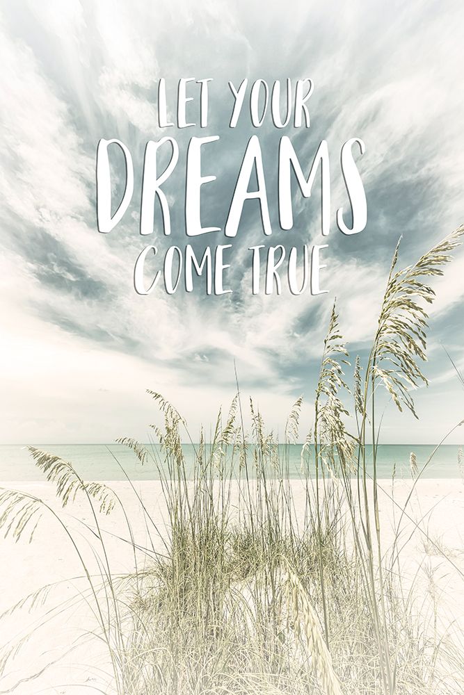 Let your dreams come true | Oceanview art print by Melanie Viola for $57.95 CAD