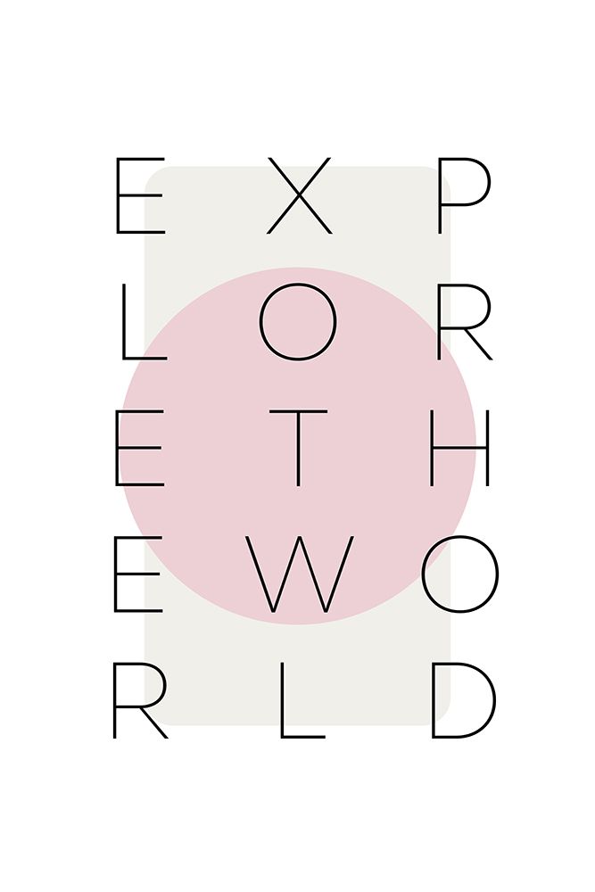 Explore the world - pink art print by Melanie Viola for $57.95 CAD