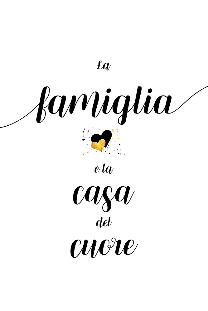 The family is the home of the heart - Italian art print by Melanie Viola for $57.95 CAD