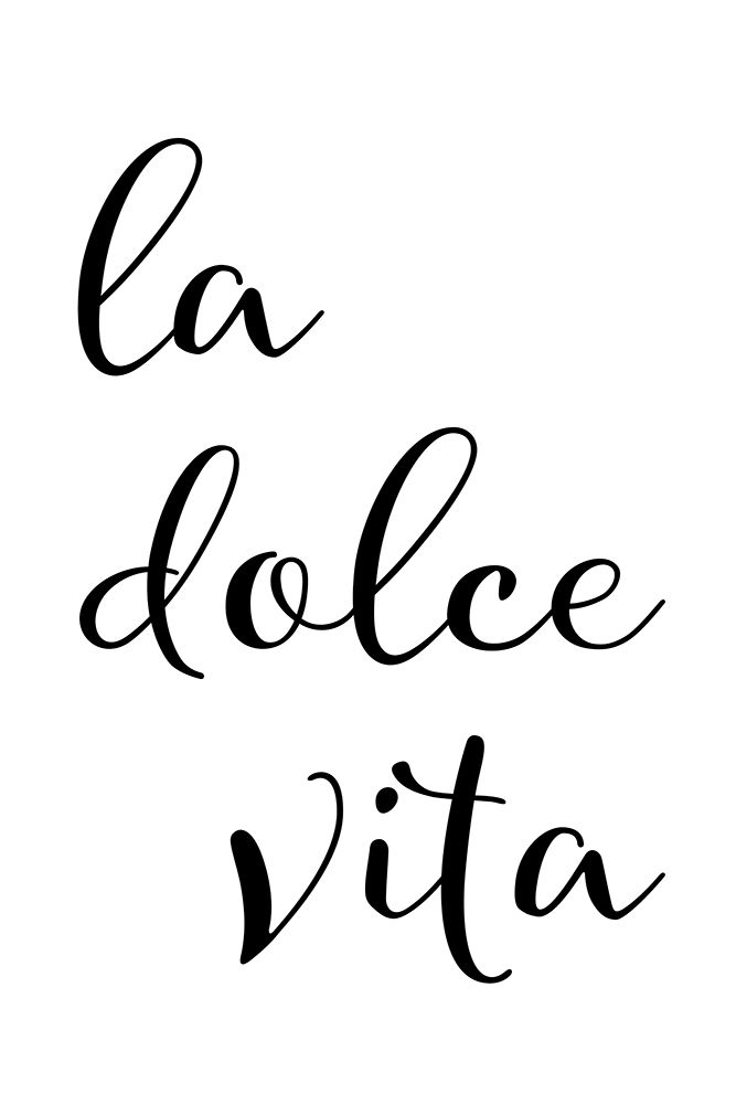 La dolce vita - sweet life art print by Melanie Viola for $57.95 CAD
