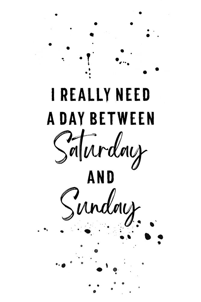 Day between Saturday and Sunday art print by Melanie Viola for $57.95 CAD