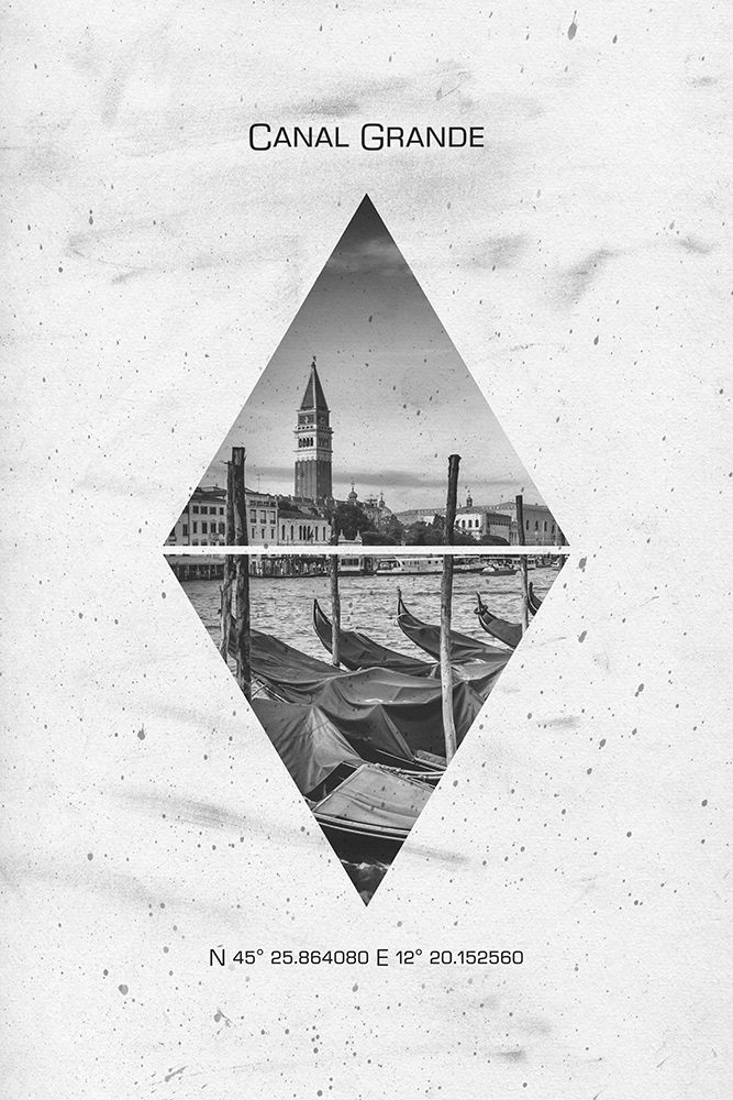 Coordinates VENICE Grand Canal art print by Melanie Viola for $57.95 CAD
