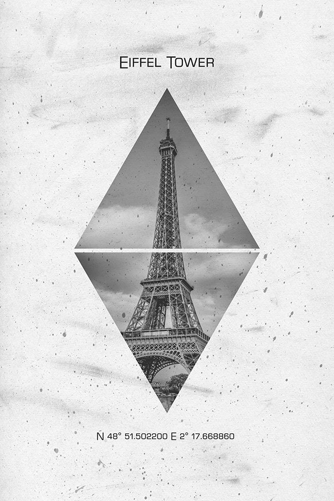 Coordinates PARIS Eiffel Tower art print by Melanie Viola for $57.95 CAD