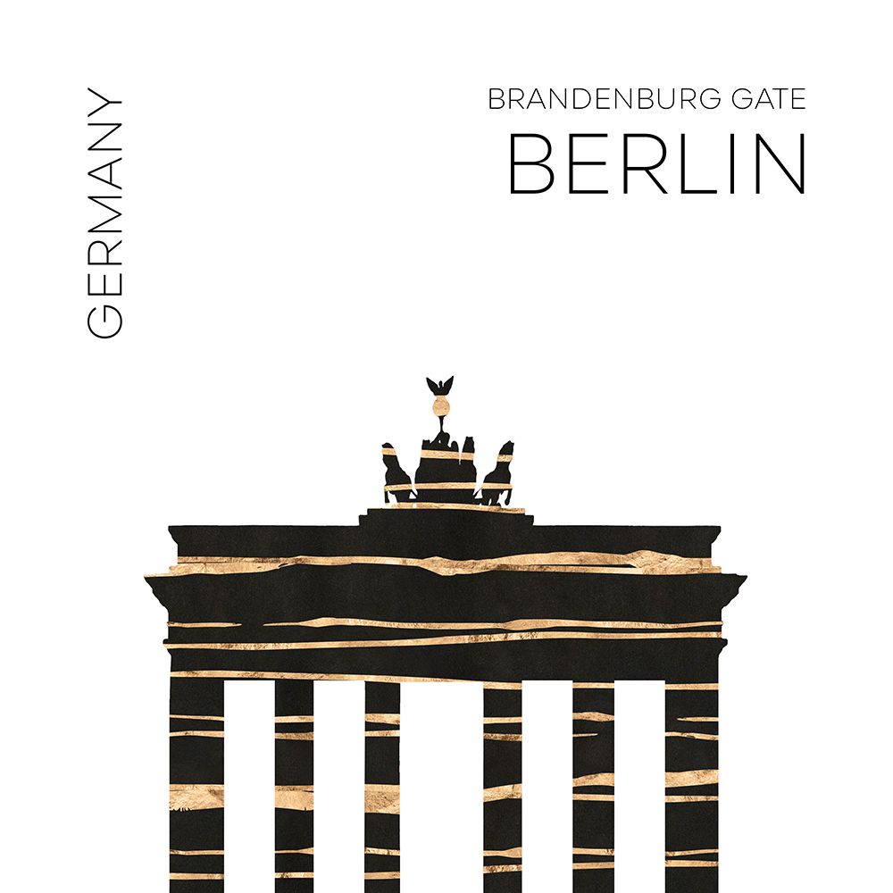 Urban Art BERLIN Brandenburg Gate art print by Melanie Viola for $57.95 CAD