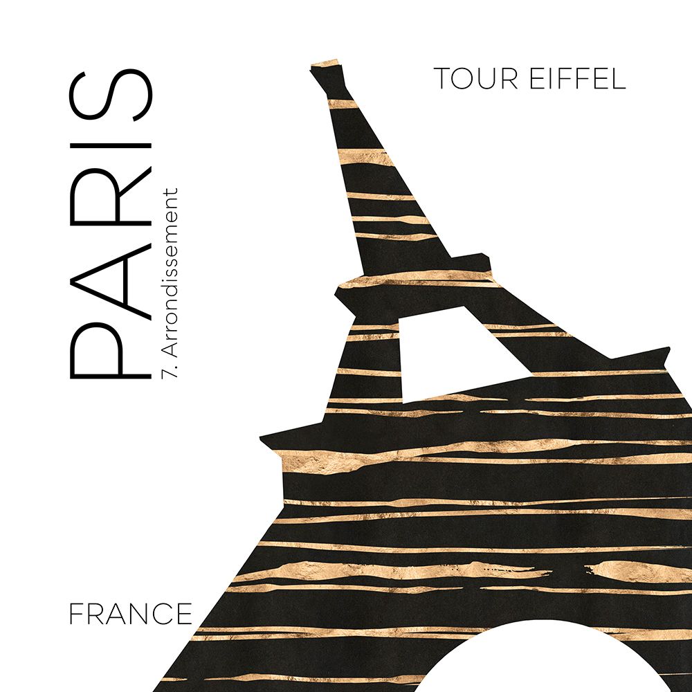 Urban Art PARIS Eiffel Tower art print by Melanie Viola for $57.95 CAD