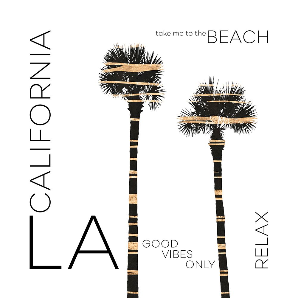Urban Art LA Palm Trees art print by Melanie Viola for $57.95 CAD