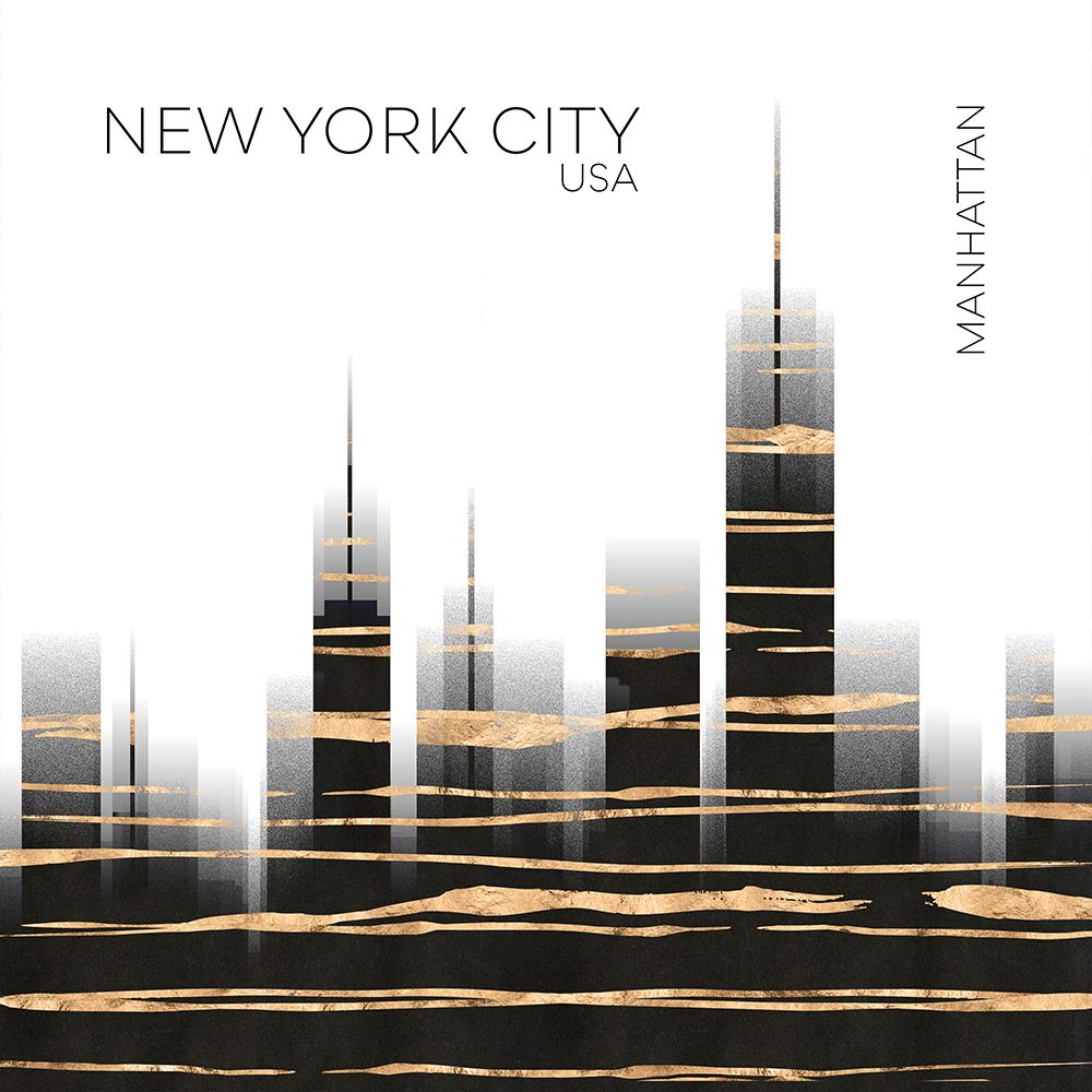 Urban Art NYC Skyline art print by Melanie Viola for $57.95 CAD