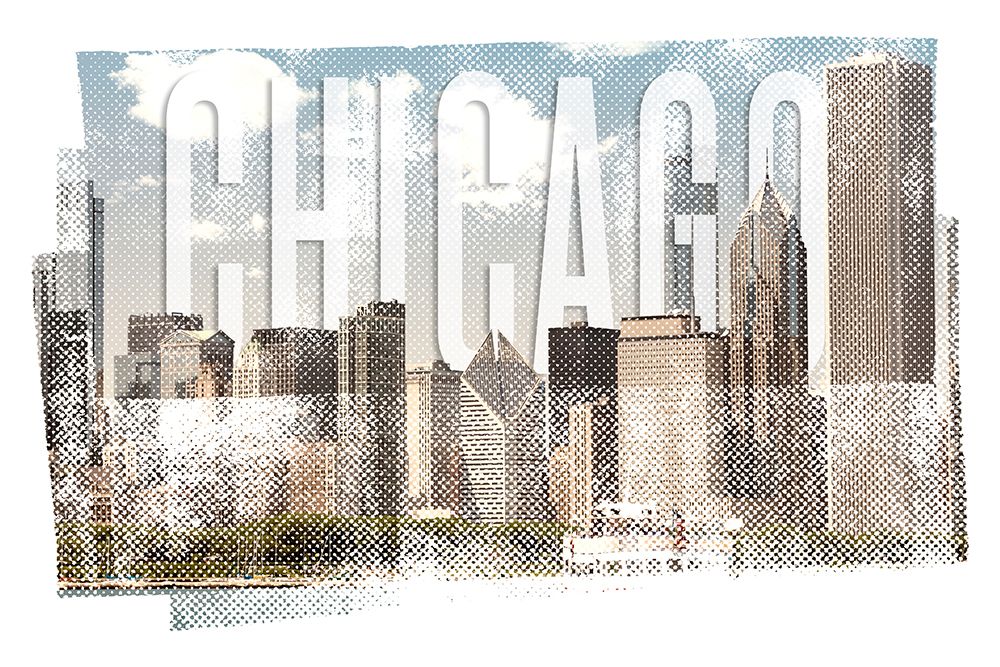 CHICAGO Skyline | Vintage art print by Melanie Viola for $57.95 CAD