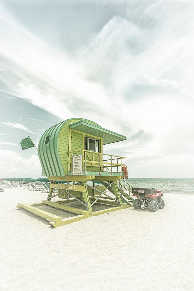 Vintage Florida Flair at Miami Beach art print by Melanie Viola for $57.95 CAD