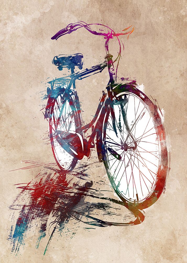 Cycling #cycling #sport #bike art print by Justyna Jaszke for $57.95 CAD