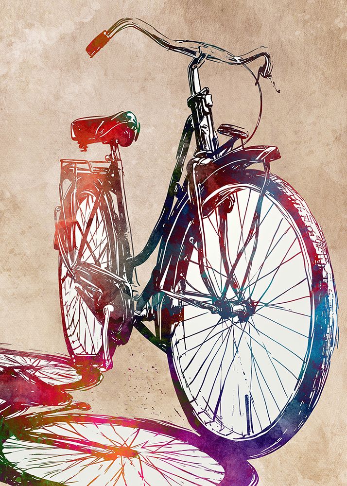 Cycling #cycling #sport #bike art print by Justyna Jaszke for $57.95 CAD