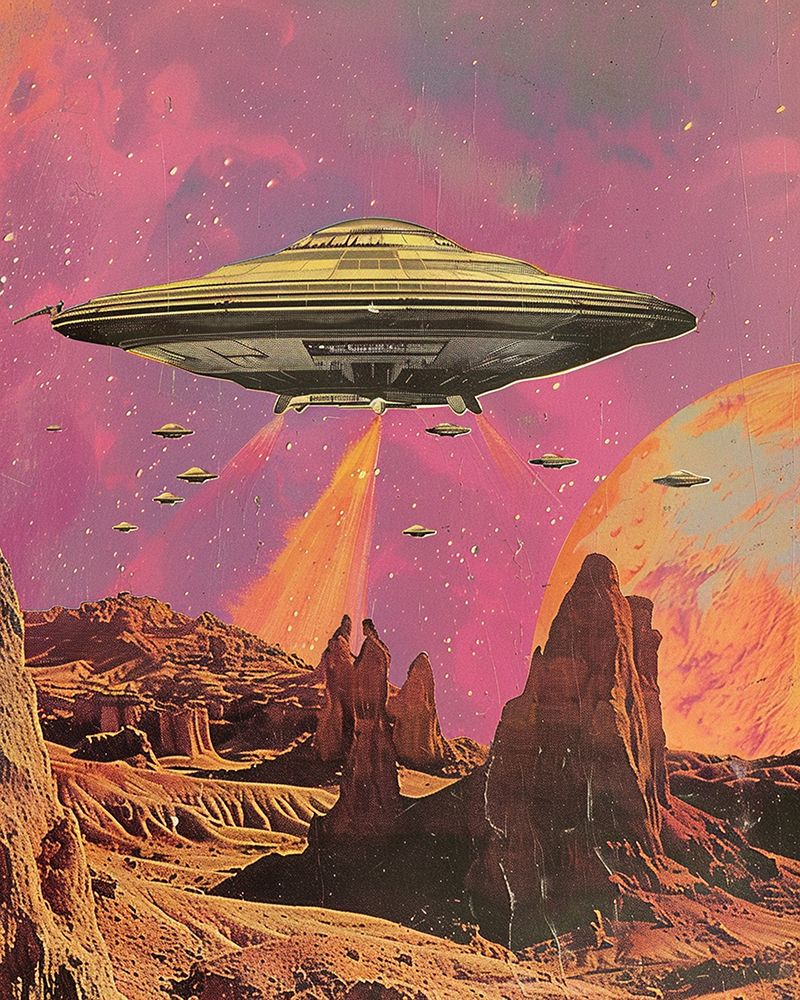 UFO Landing art print by Samantha Hearn for $57.95 CAD