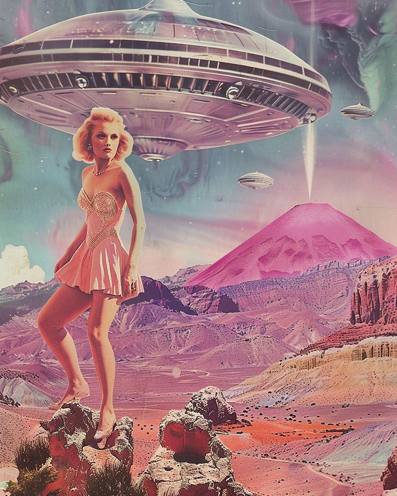 Miss Universe UFO art print by Samantha Hearn for $57.95 CAD