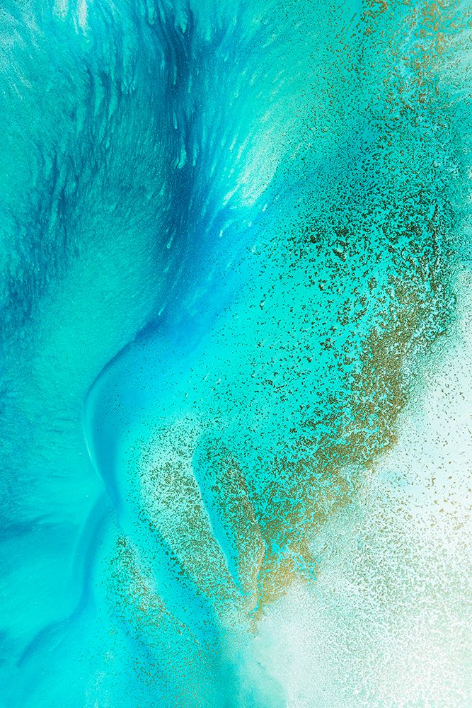 Turquoise Tranquility Tif 2 art print by Petra de Meikle for $57.95 CAD