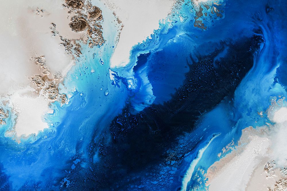 Sapphire Depths. art print by Petra de Meikle for $57.95 CAD