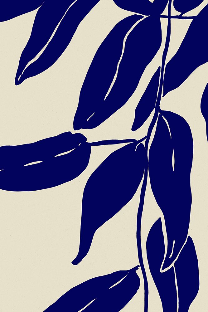 Blue Leafs art print by Treechild for $57.95 CAD