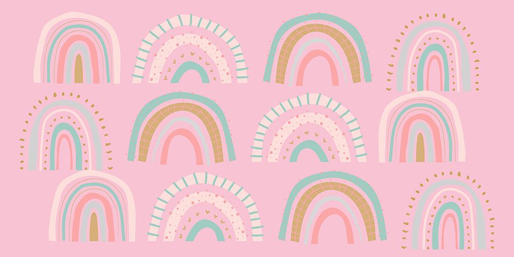 Rainbows_Pink art print by Sue Skellern for $57.95 CAD