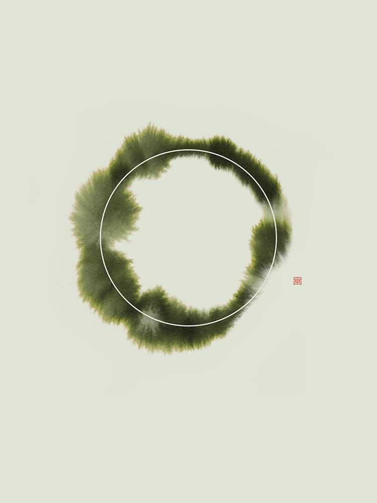 Circle NAd1 | Green art print by Thoth Adan for $57.95 CAD