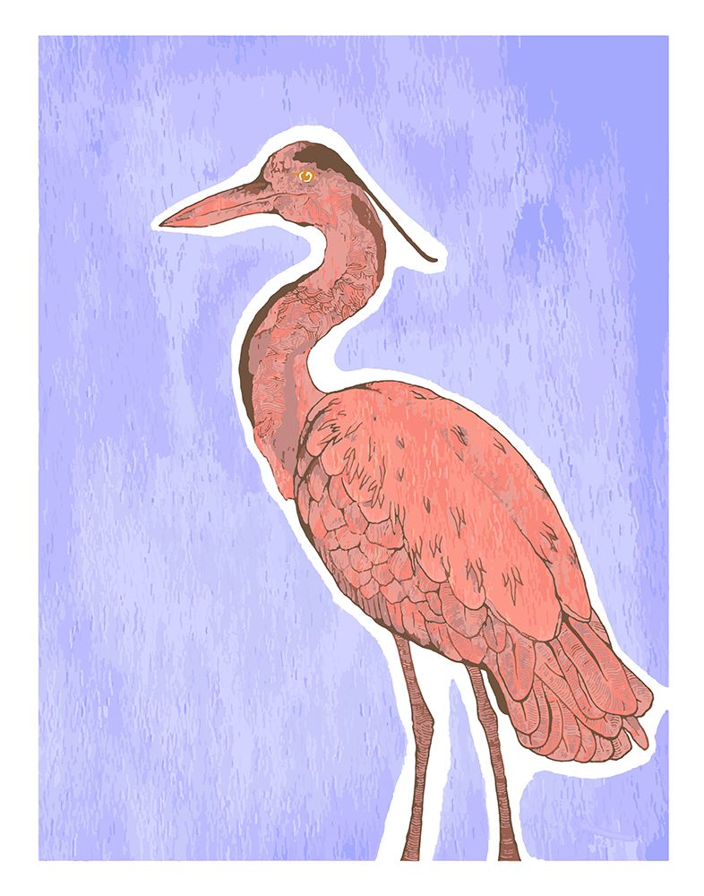 Heron art print by Max Lunden for $57.95 CAD